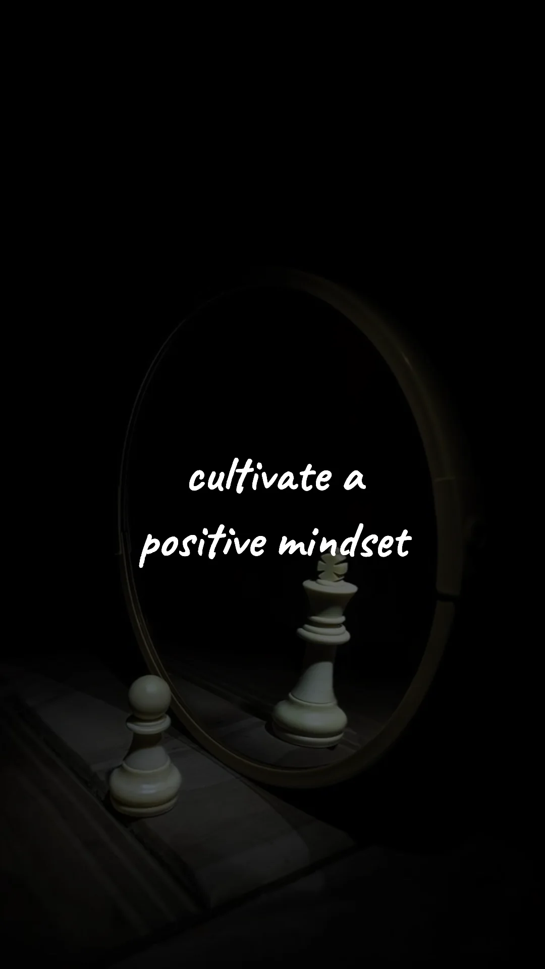 Cultivate a positive mindset. — discipline & self-growth wallpaper