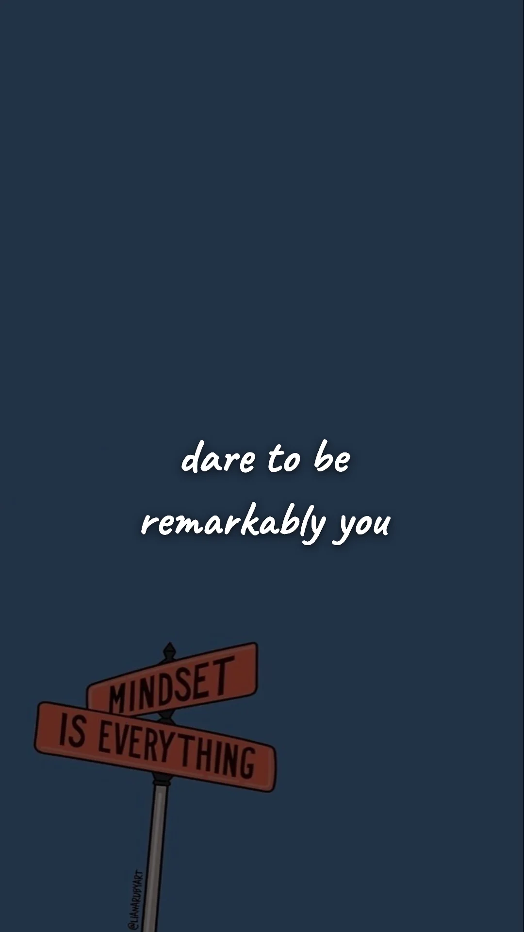 Dare to be remarkably you. — discipline & self-growth wallpaper