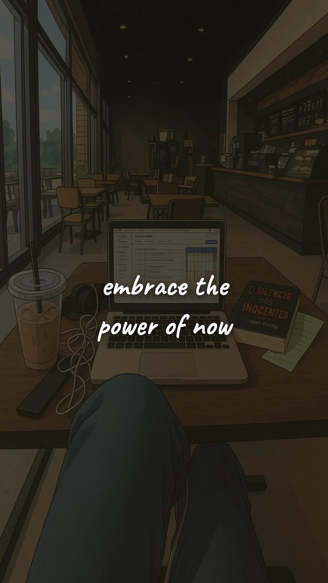 Embrace the power of now. — discipline & self-growth wallpaper
