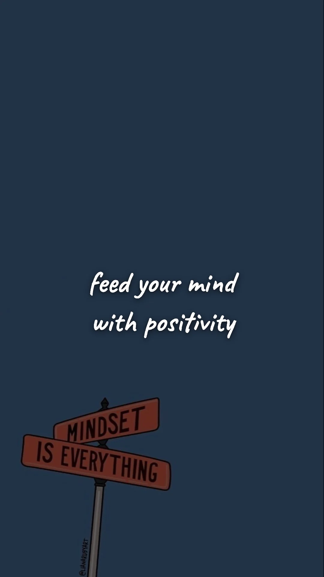 Feed your mind with positivity. — discipline & self-growth wallpaper