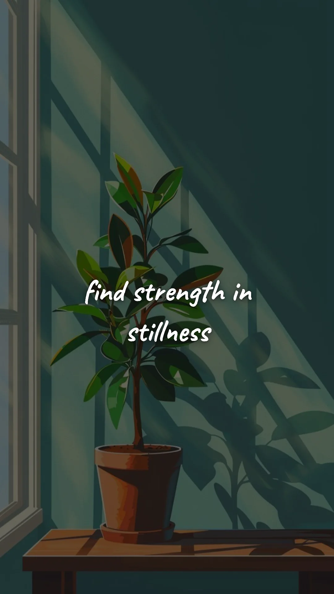 Find strength in stillness. — discipline & self-growth wallpaper