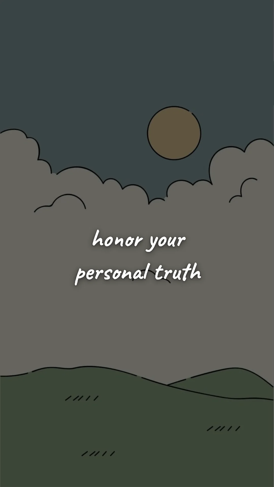 Honor your personal truth. — discipline & self-growth wallpaper