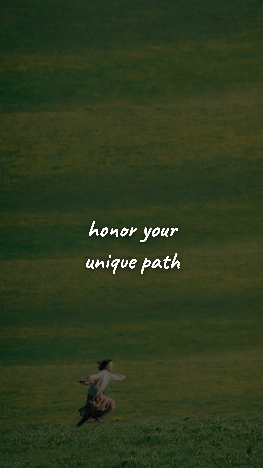 Honor your unique path. — discipline & self-growth wallpaper