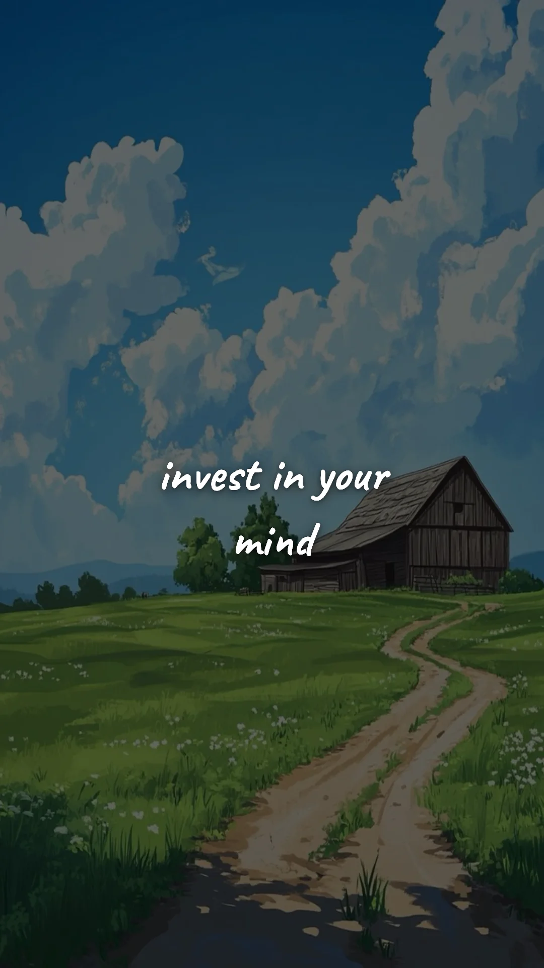 Invest in your mind. — discipline & self-growth wallpaper