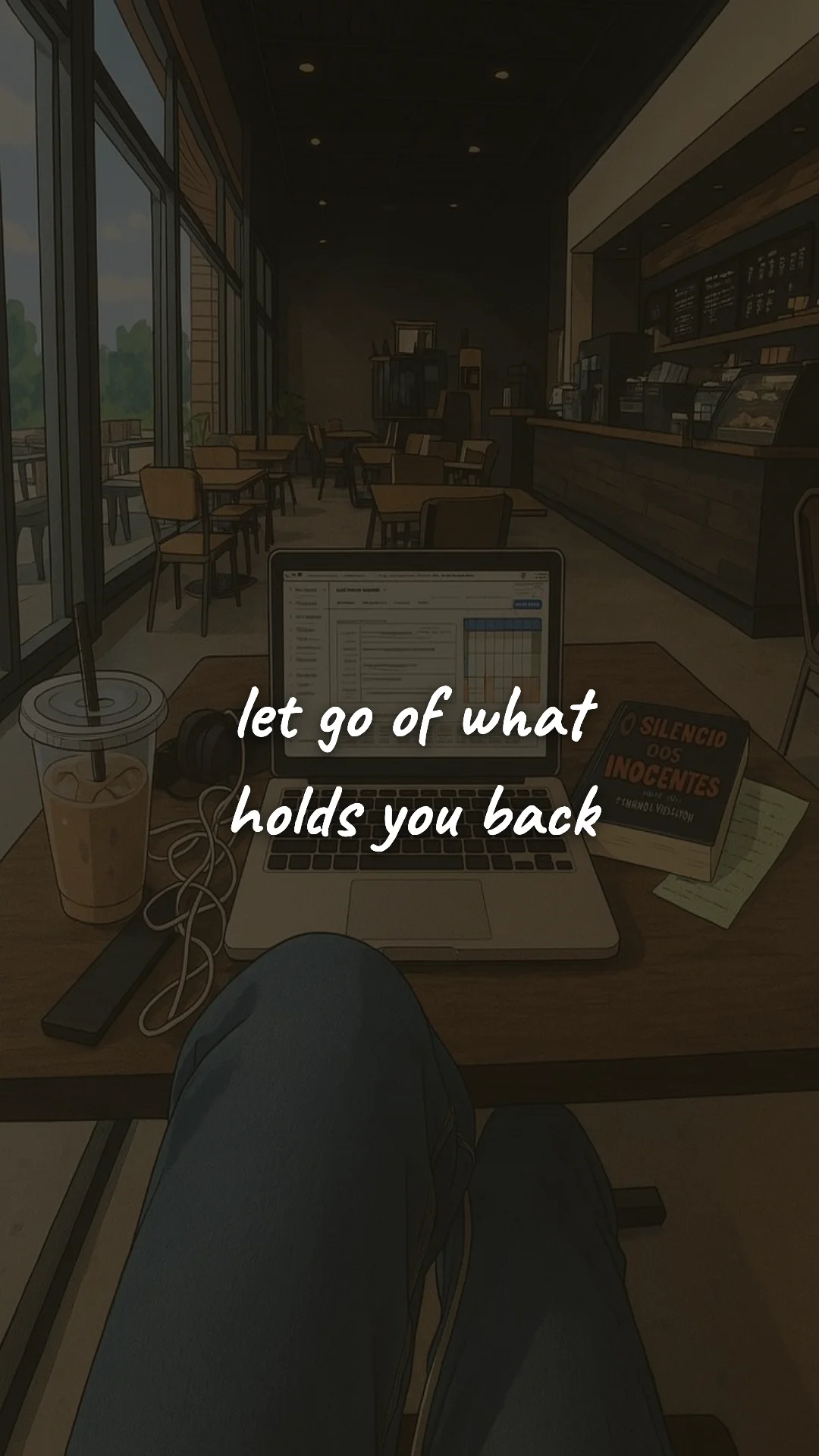 Let go of what holds you back. — discipline & self-growth wallpaper