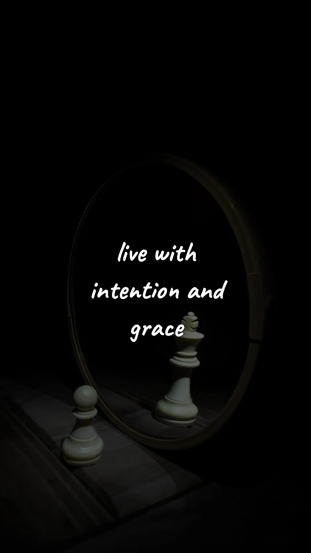 Live with intention and grace. — discipline & self-growth wallpaper