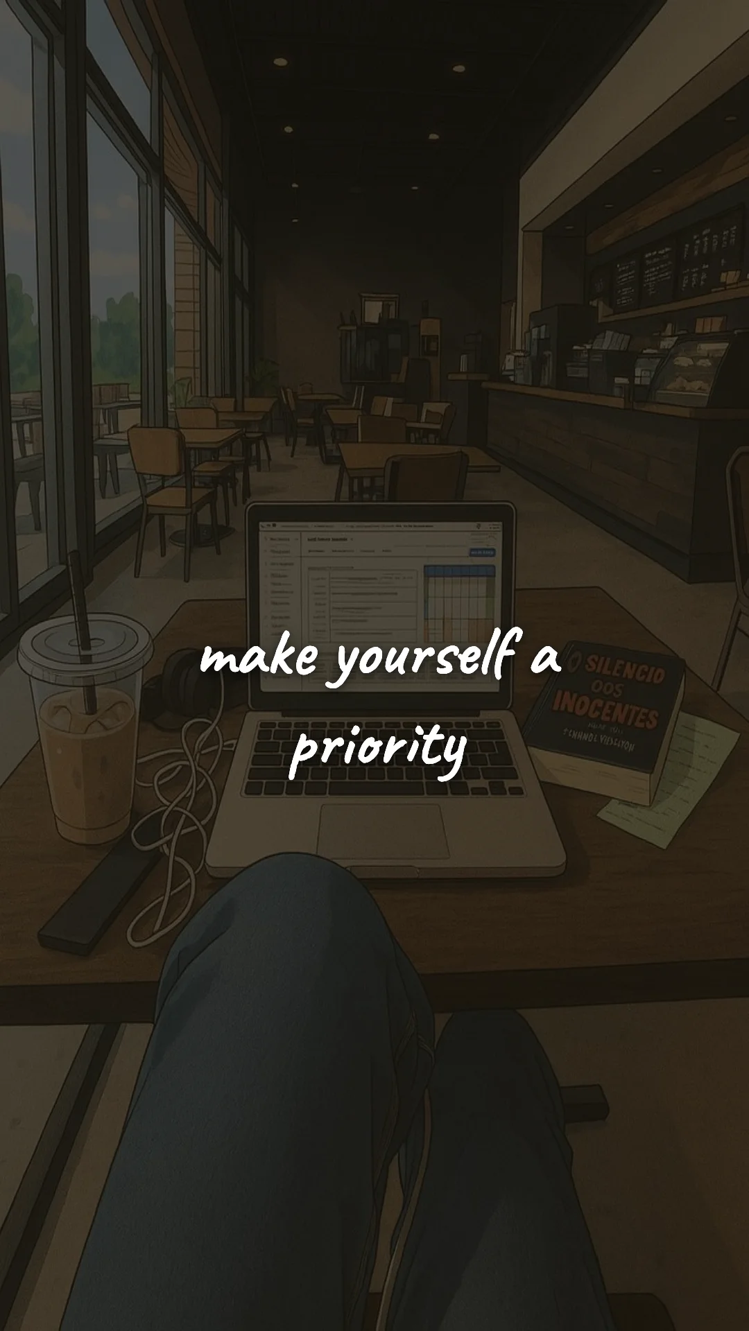 Make yourself a priority. — discipline & self-growth wallpaper