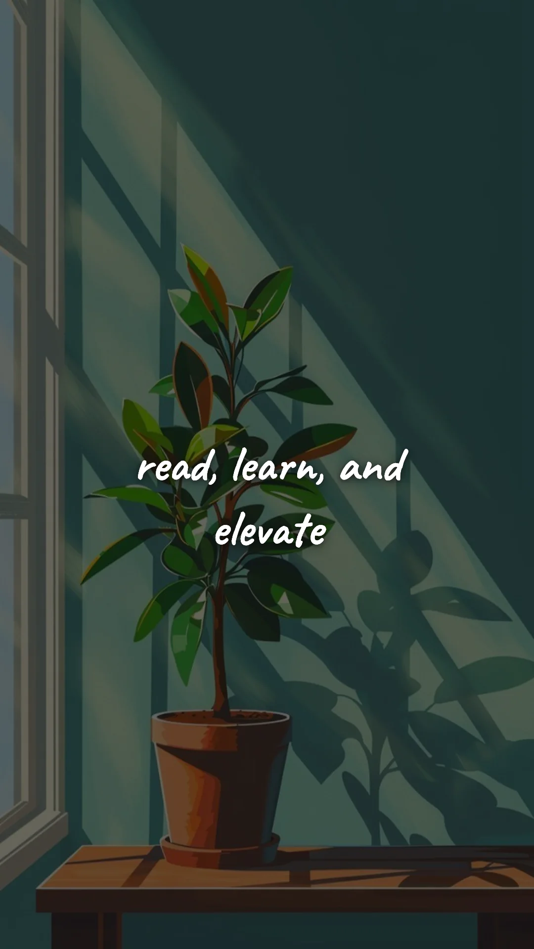 Read, learn, and elevate. — discipline & self-growth wallpaper