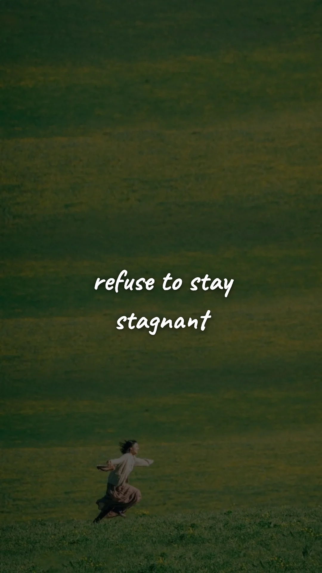 Refuse to stay stagnant. — discipline & self-growth wallpaper
