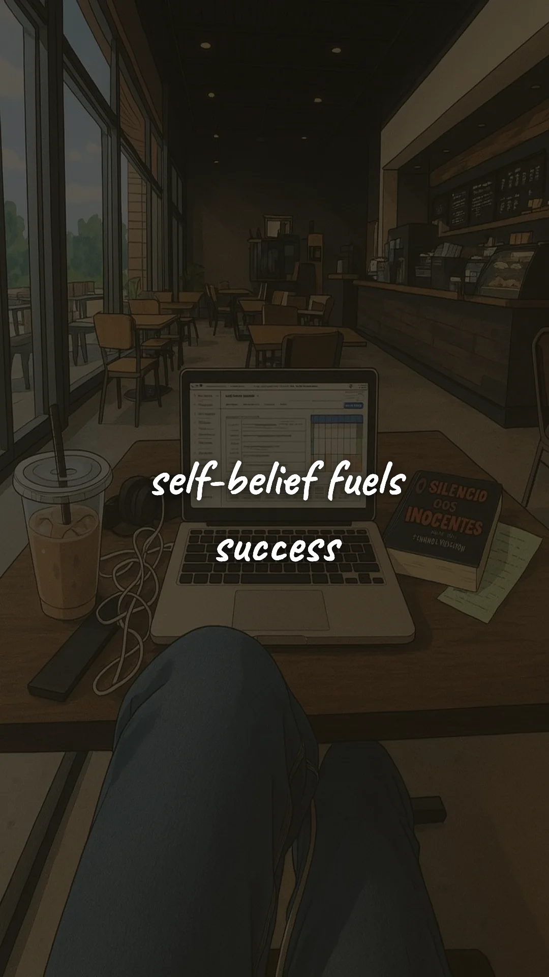 Self-belief fuels success. — discipline & self-growth wallpaper