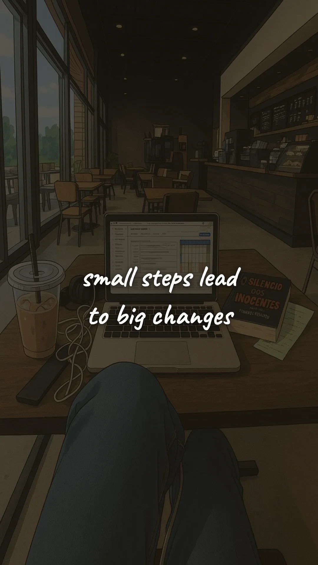 Small steps lead to big changes. — discipline & self-growth wallpaper