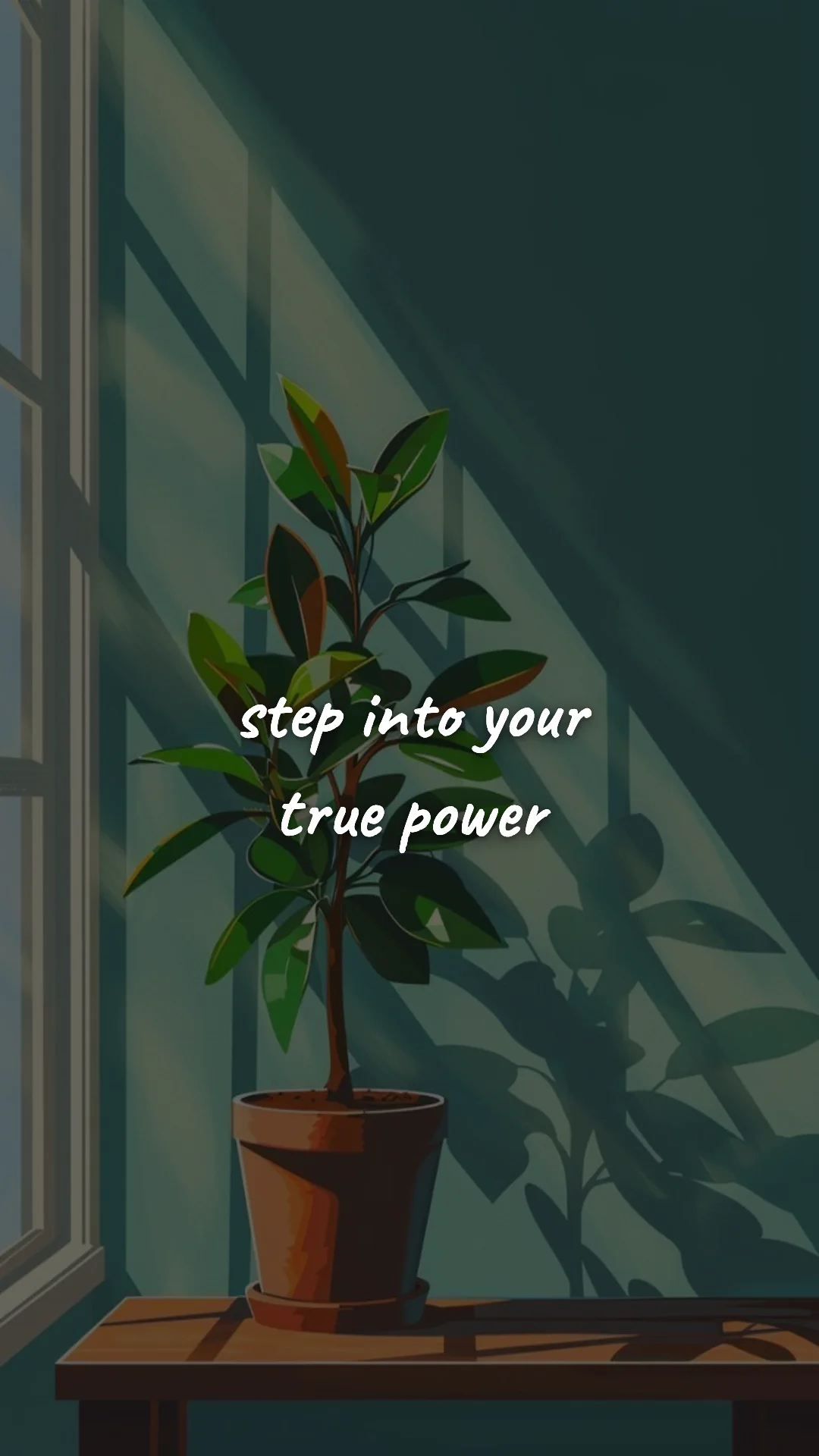 Step into your true power. — discipline & self-growth wallpaper