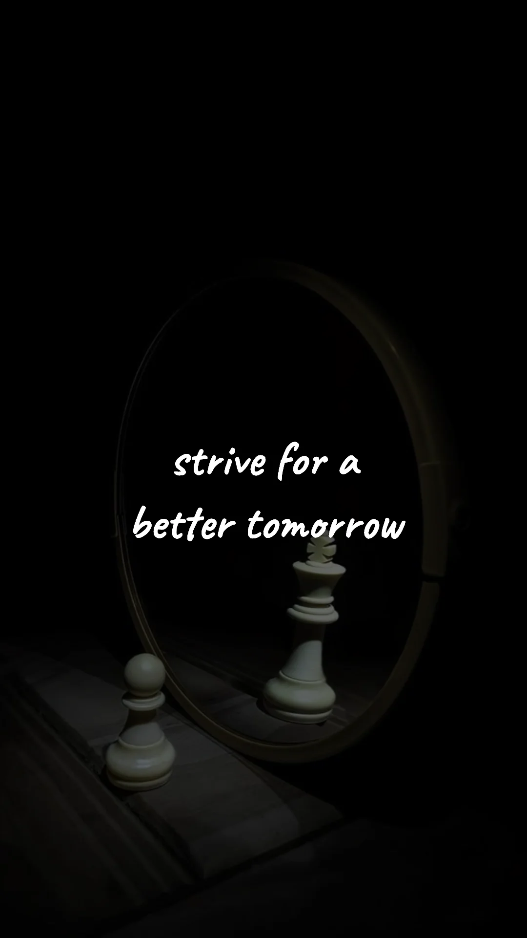 Strive for a better tomorrow. — discipline & self-growth wallpaper