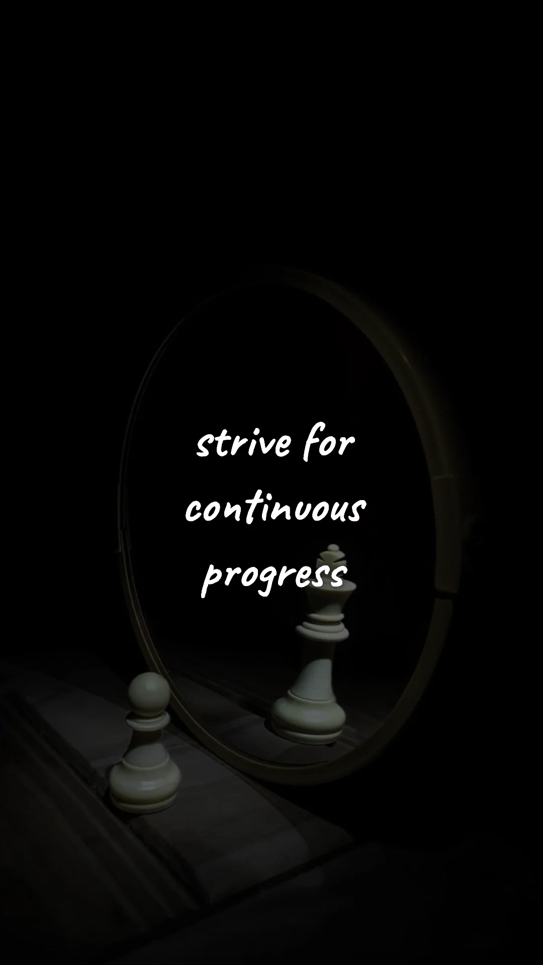 Strive for continuous progress. — discipline & self-growth wallpaper