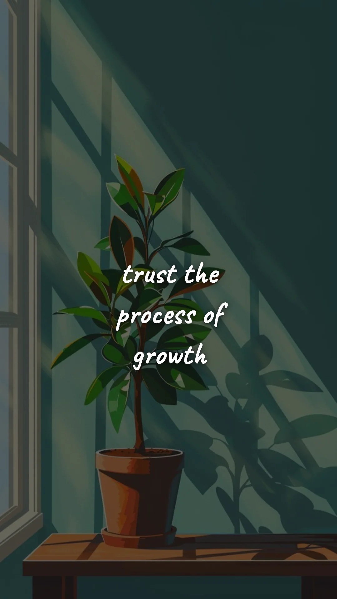 Trust the process of growth. — discipline & self-growth wallpaper