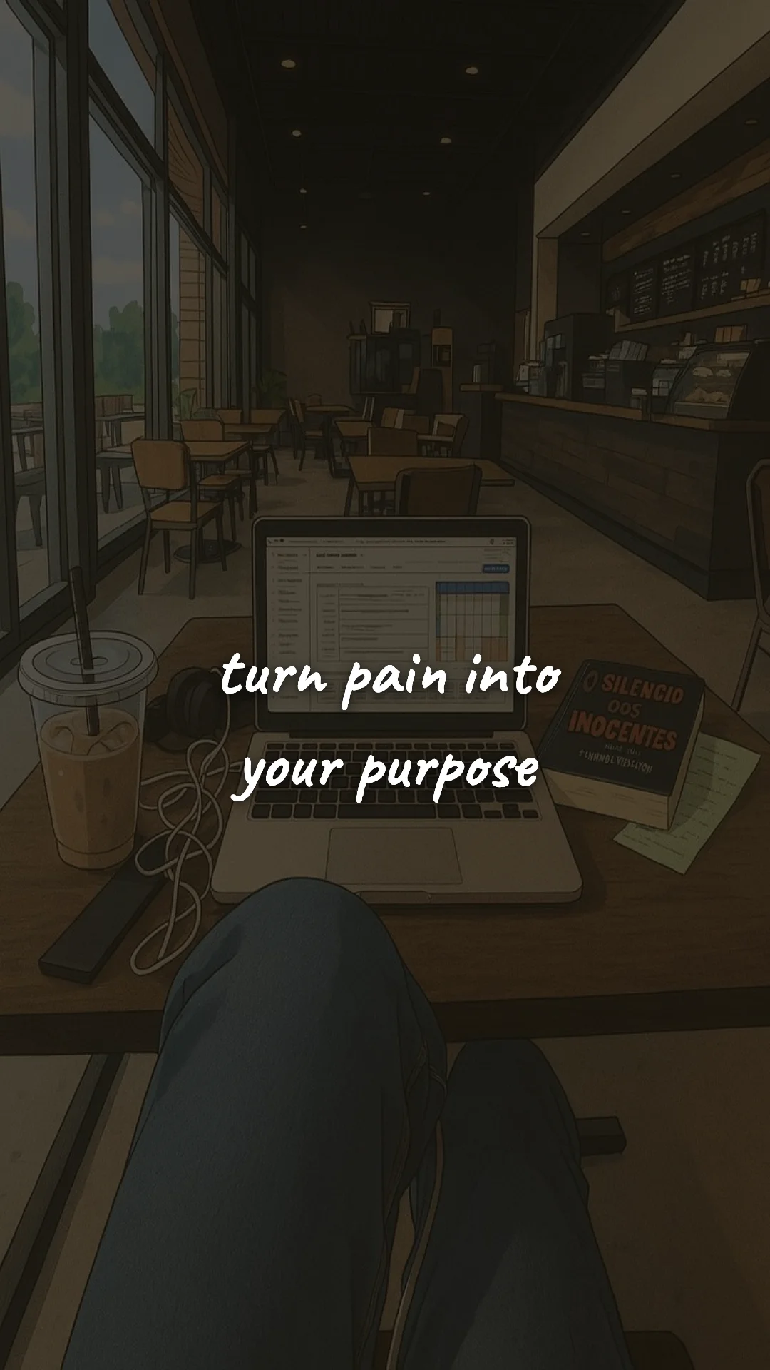 Turn pain into your purpose. — discipline & self-growth wallpaper