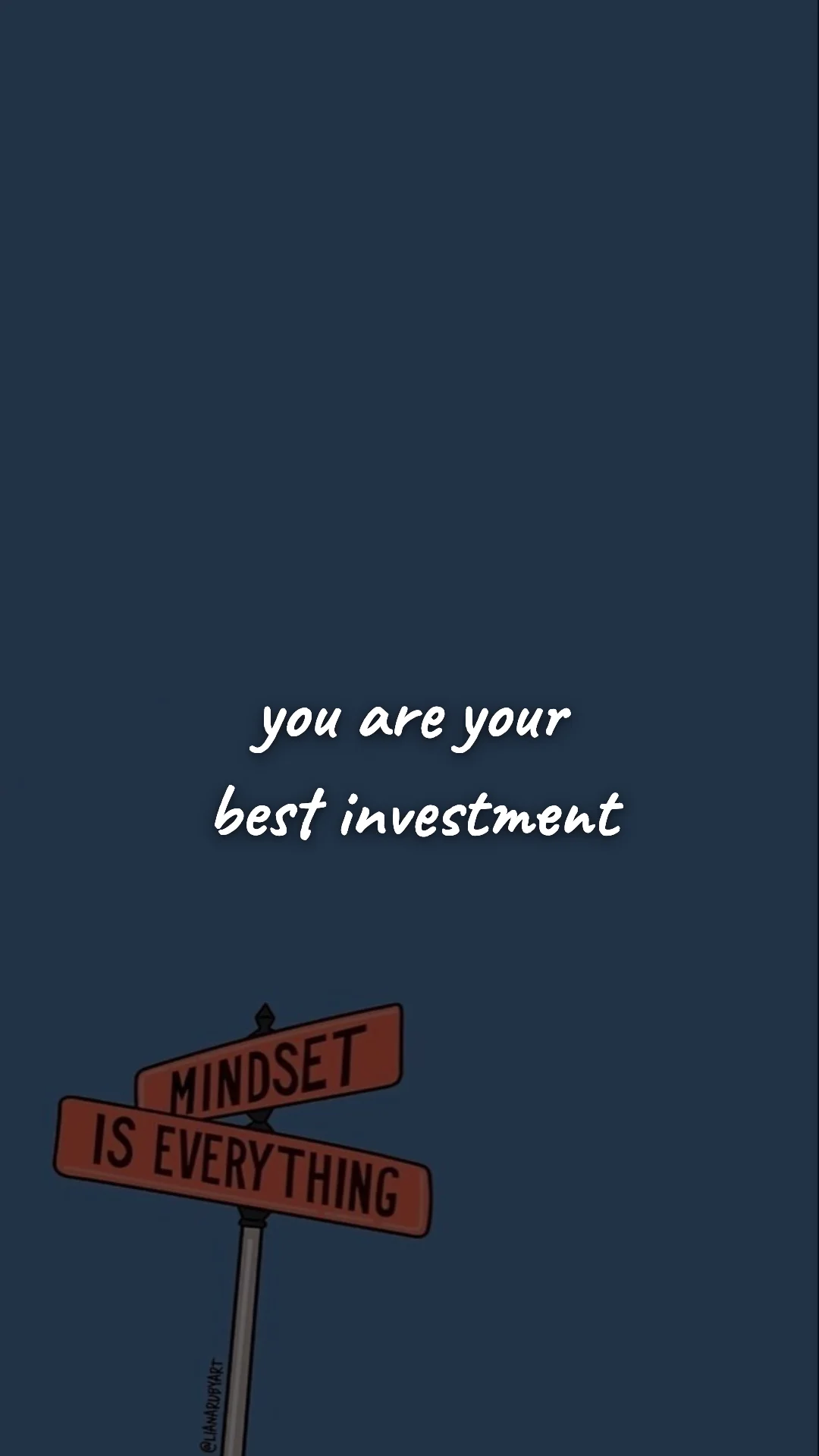 You are your best investment. — discipline & self-growth wallpaper