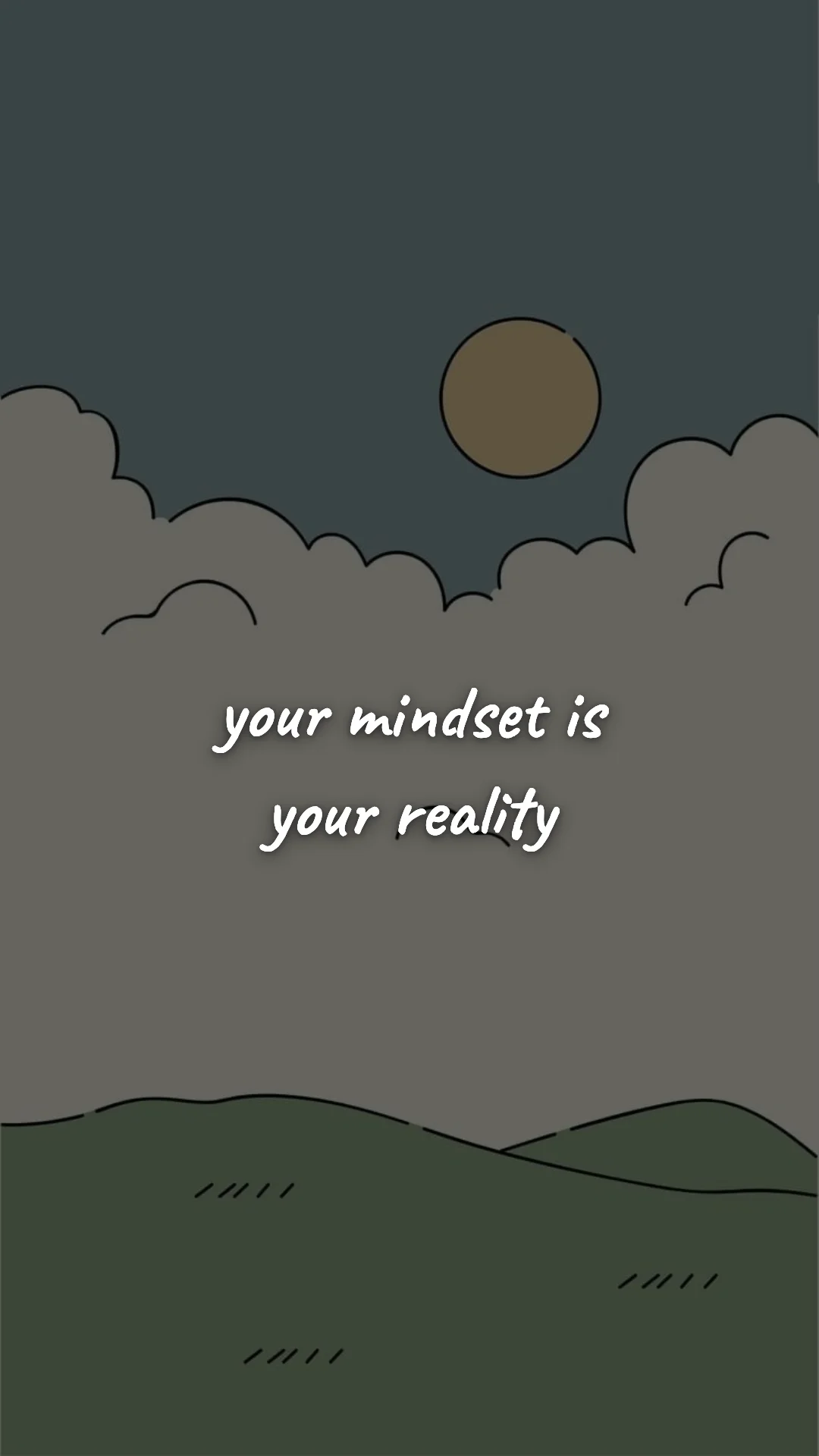 Your mindset is your reality. — discipline & self-growth wallpaper