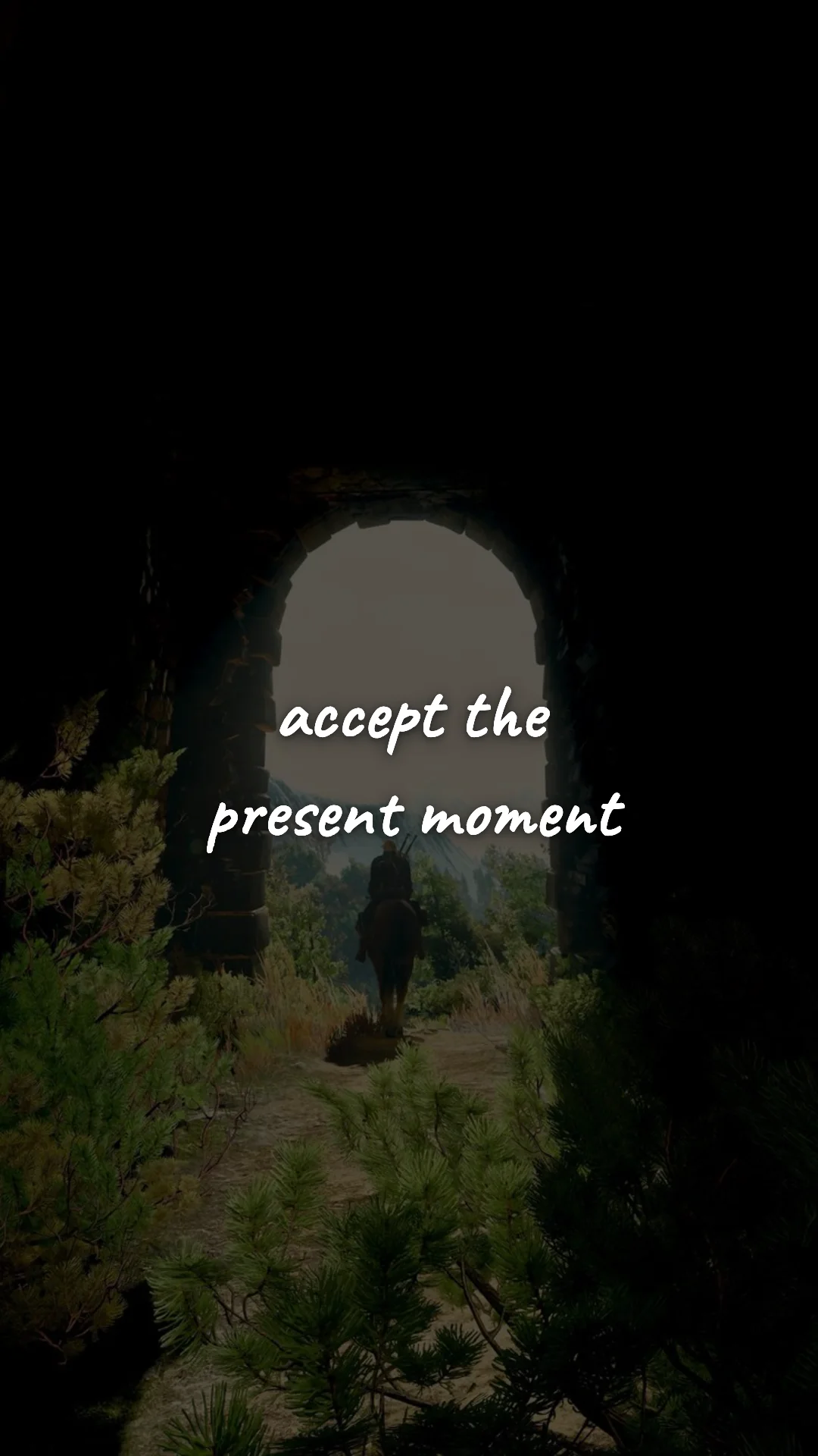 Accept the present moment. — stoic philosophy & daily wisdom wallpaper