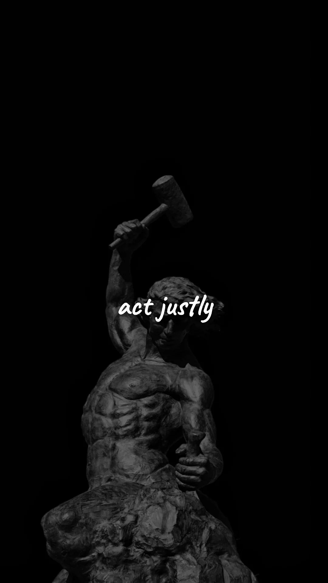 Act justly. — stoic philosophy & daily wisdom wallpaper