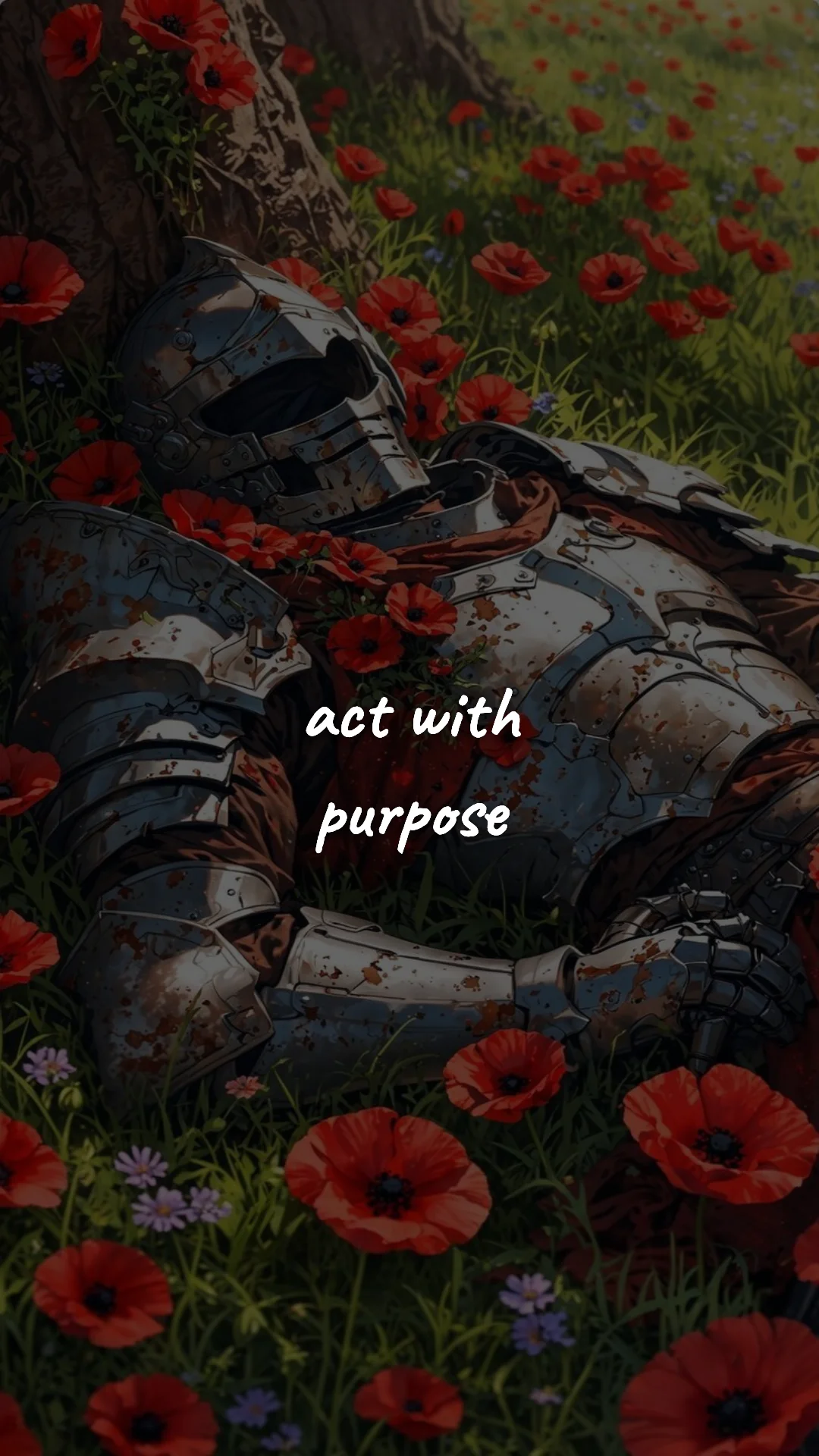 Act with purpose. — stoic philosophy & daily wisdom wallpaper