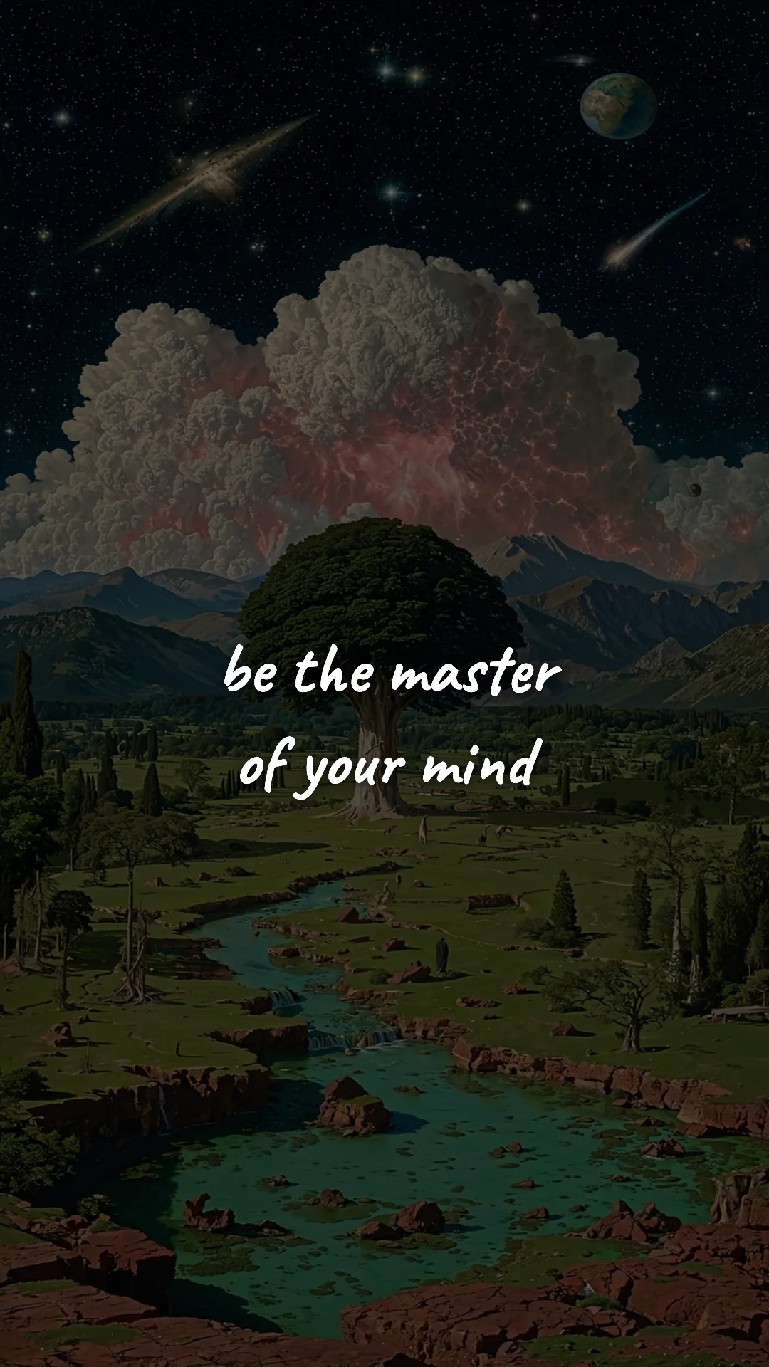 Be the master of your mind. — stoic philosophy & daily wisdom wallpaper