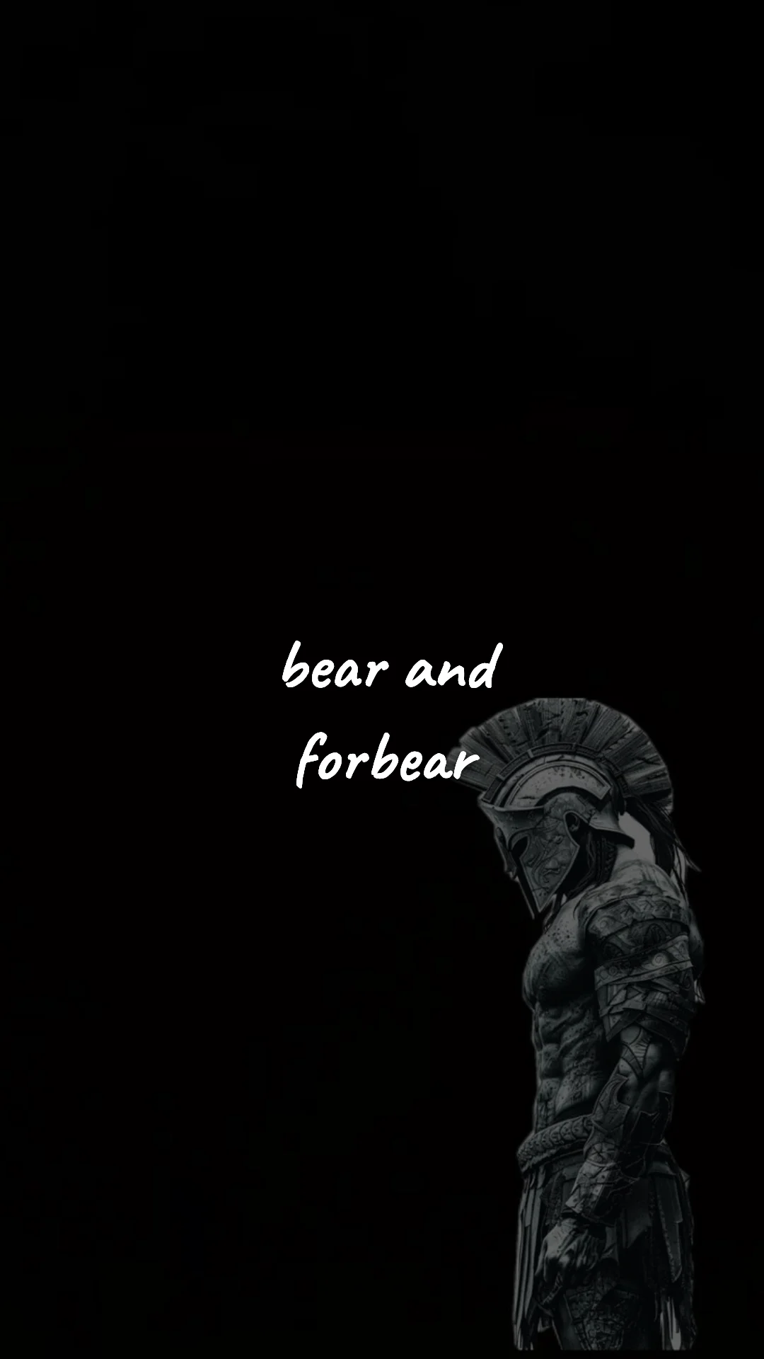 Bear and forbear. — stoic philosophy & daily wisdom wallpaper