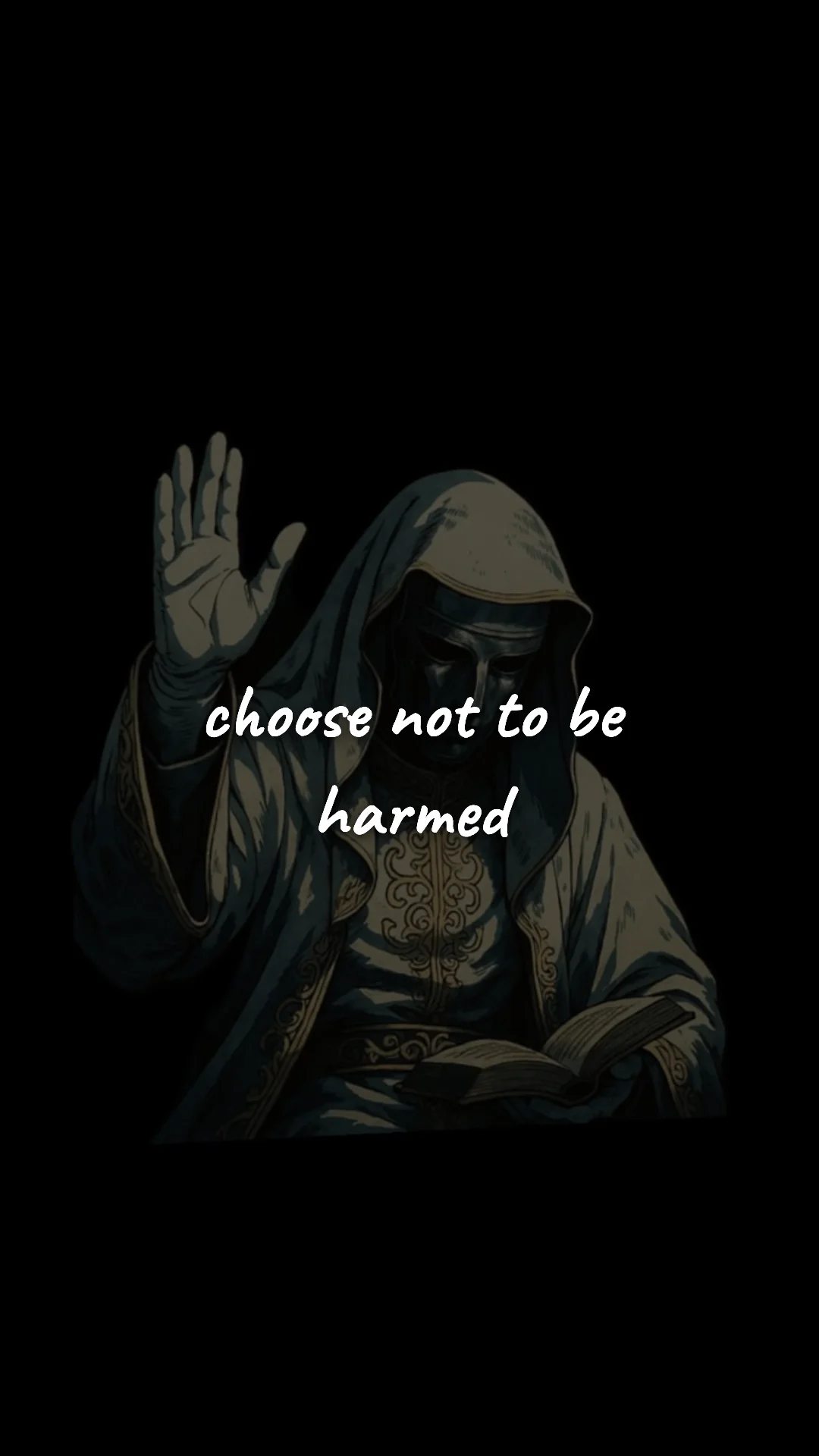 Choose not to be harmed. — stoic philosophy & daily wisdom wallpaper
