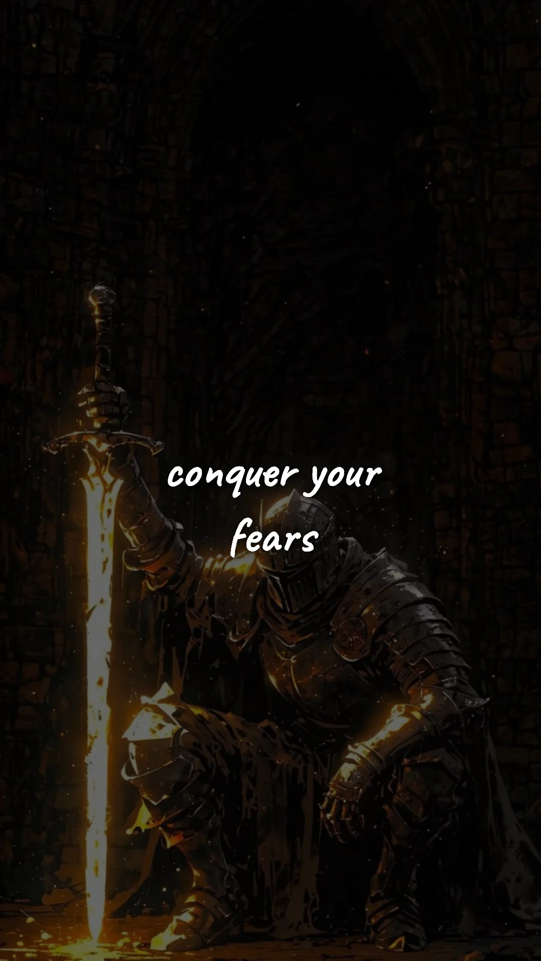 Conquer your fears. — stoic philosophy & daily wisdom wallpaper