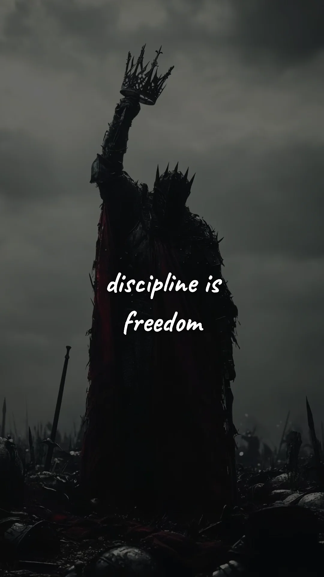Discipline is freedom. — stoic philosophy & daily wisdom wallpaper