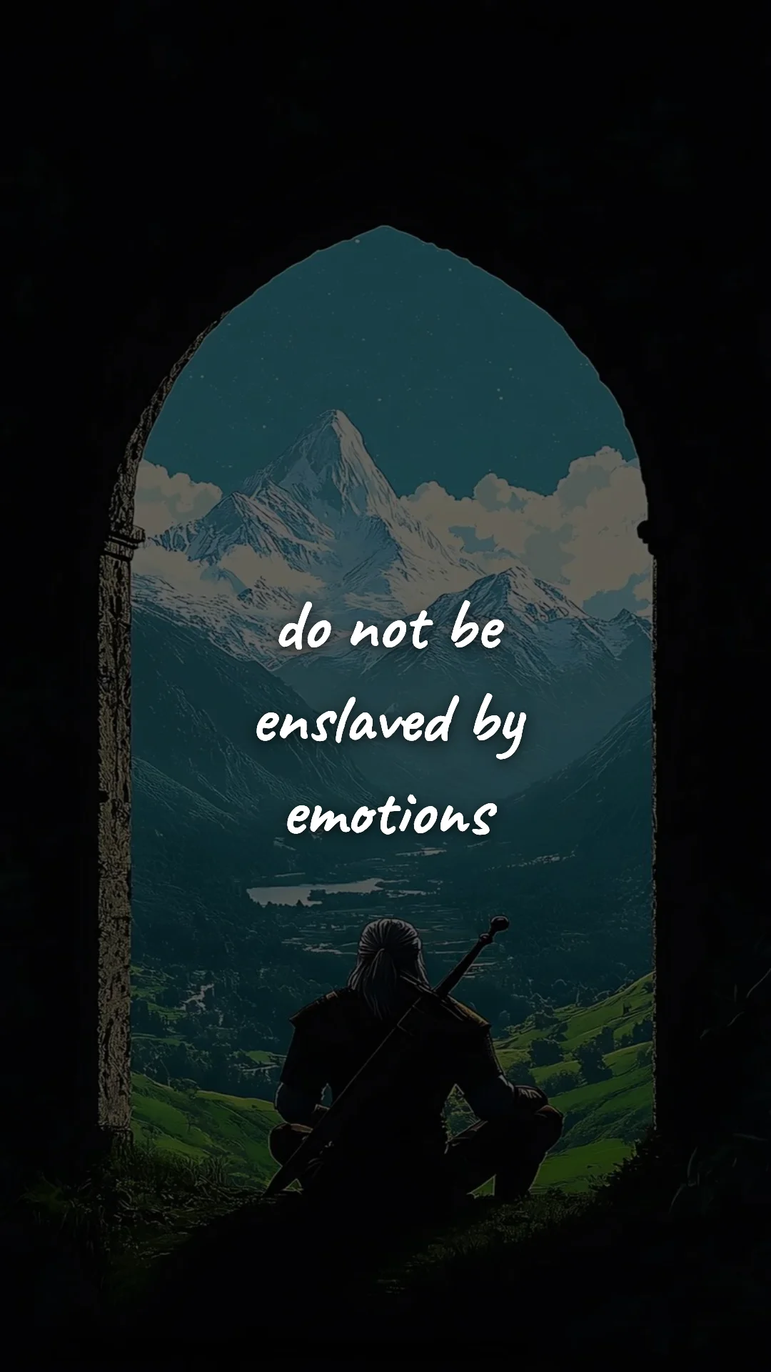 Do not be enslaved by emotions. — stoic philosophy & daily wisdom wallpaper