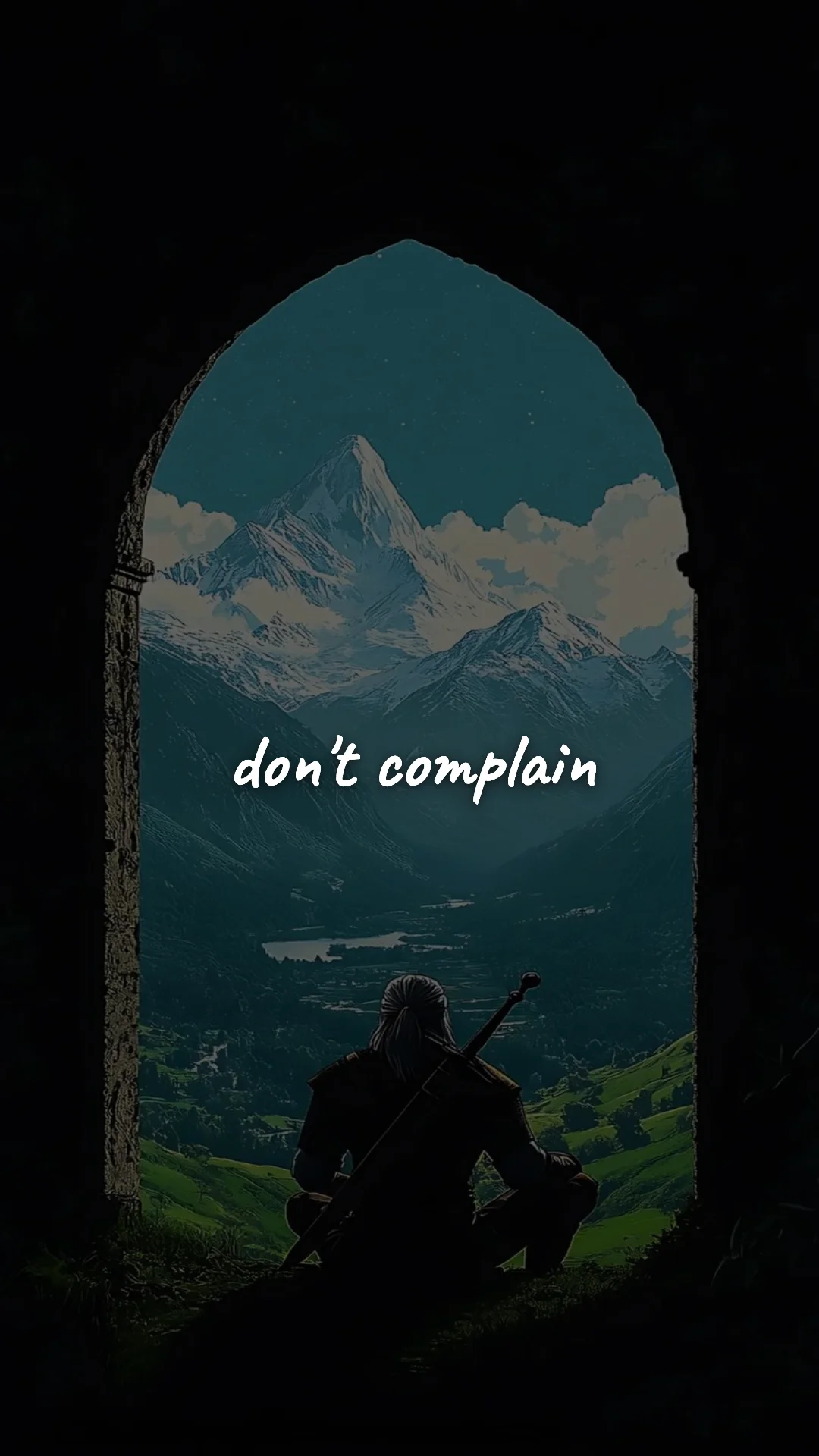 Don't complain. — stoic philosophy & daily wisdom wallpaper