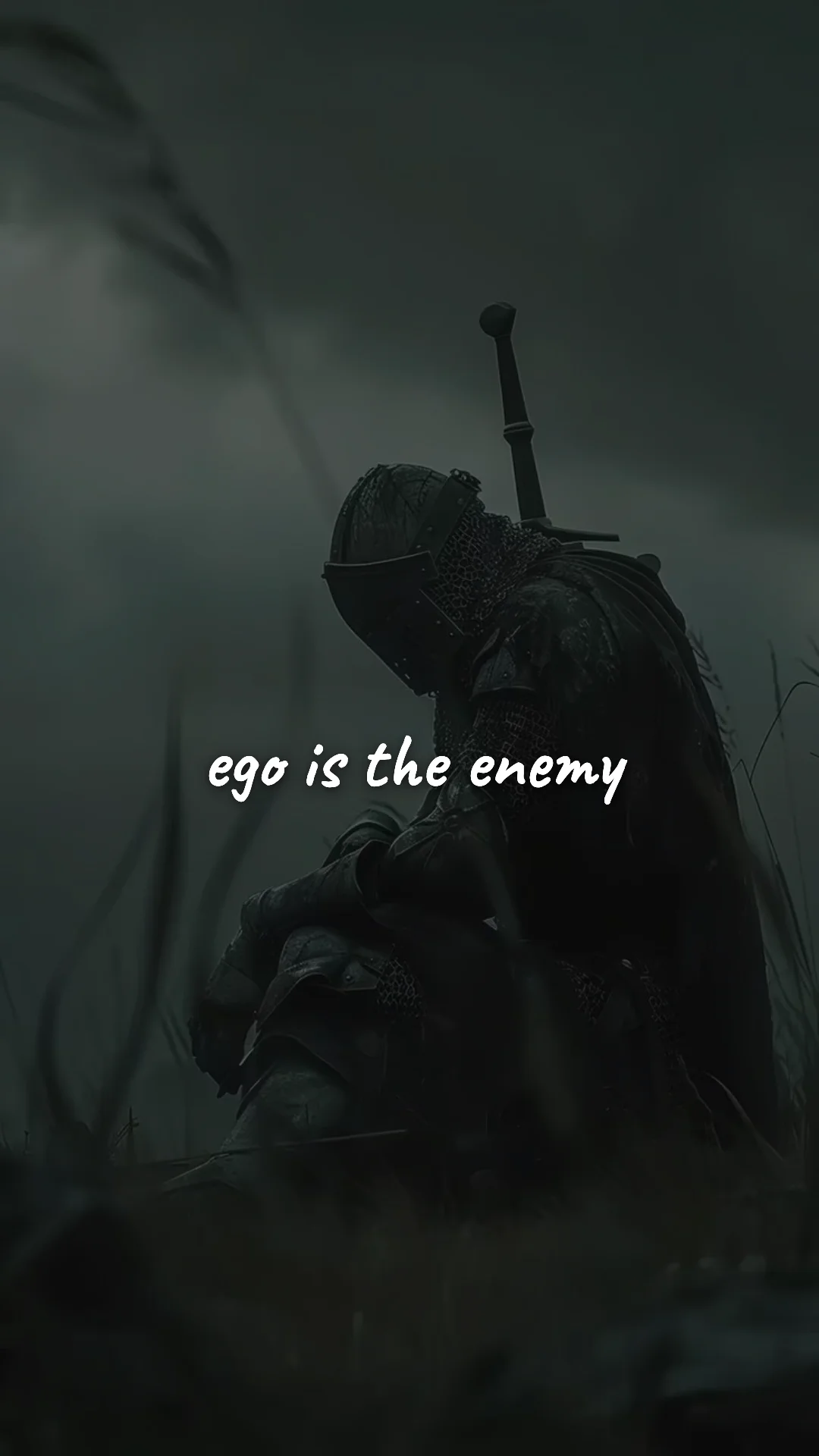 Ego is the enemy. — stoic philosophy & daily wisdom wallpaper