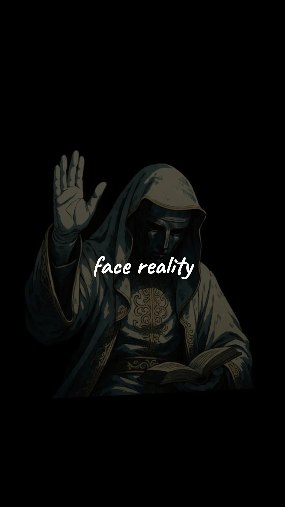 Face reality. — stoic philosophy & daily wisdom wallpaper