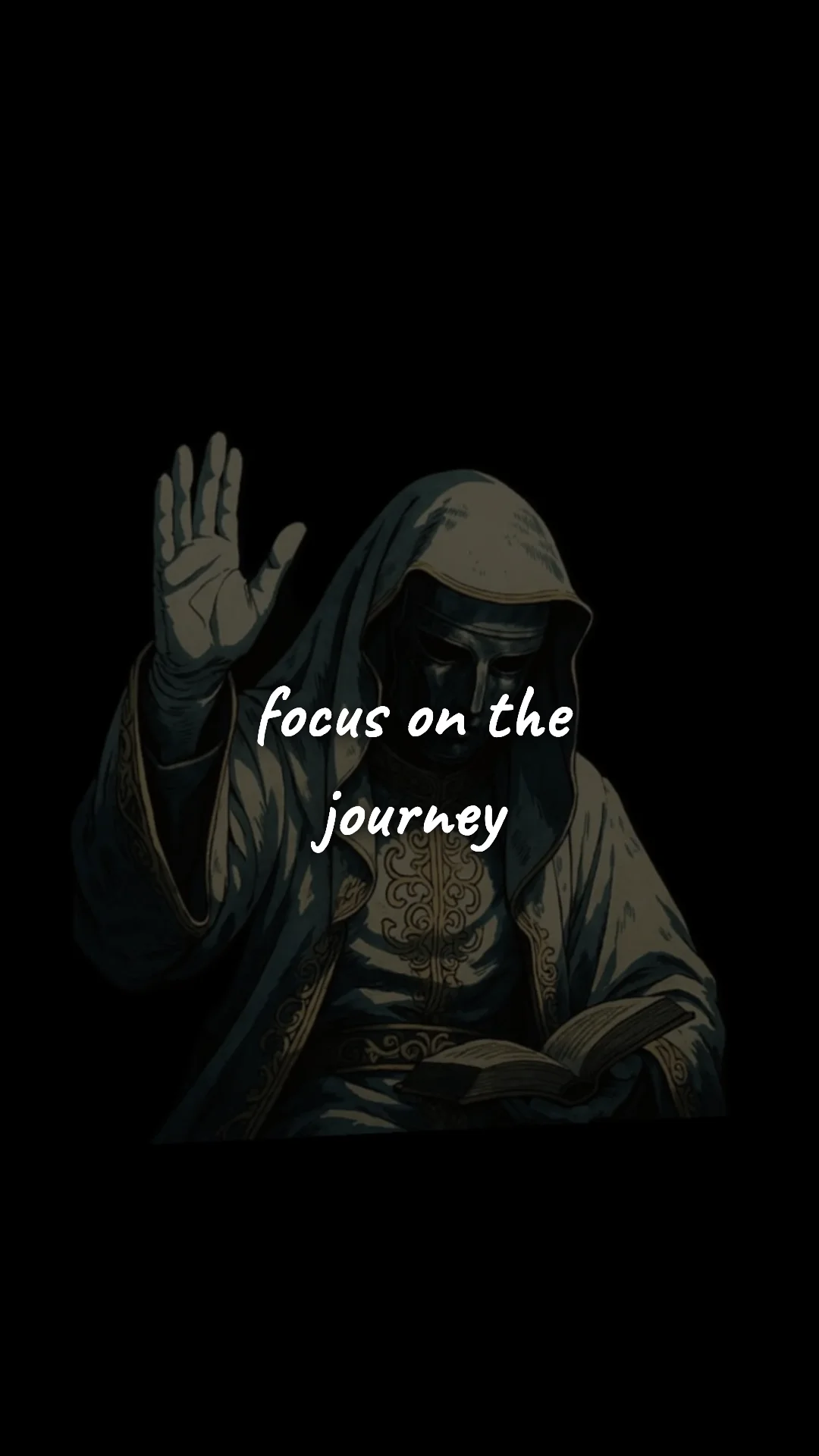 Focus on the journey. — stoic philosophy & daily wisdom wallpaper