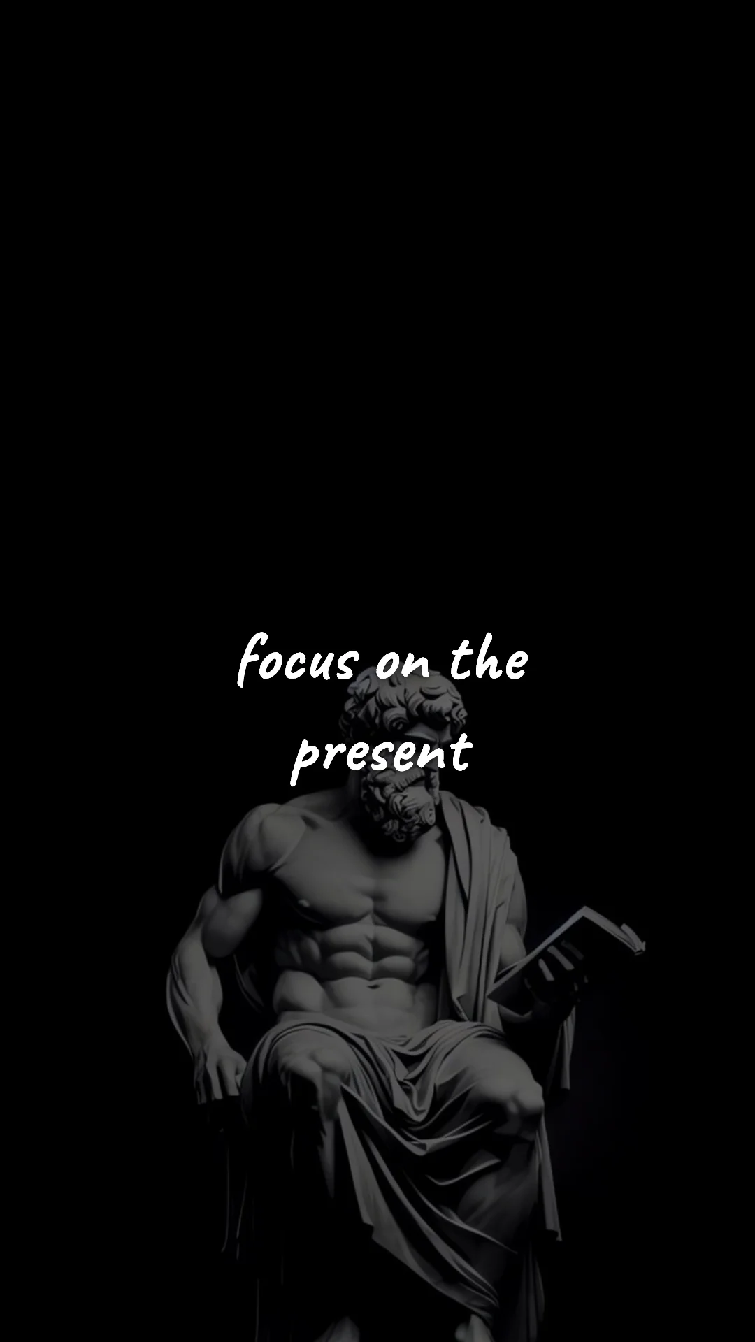 Focus on the present. — stoic philosophy & daily wisdom wallpaper