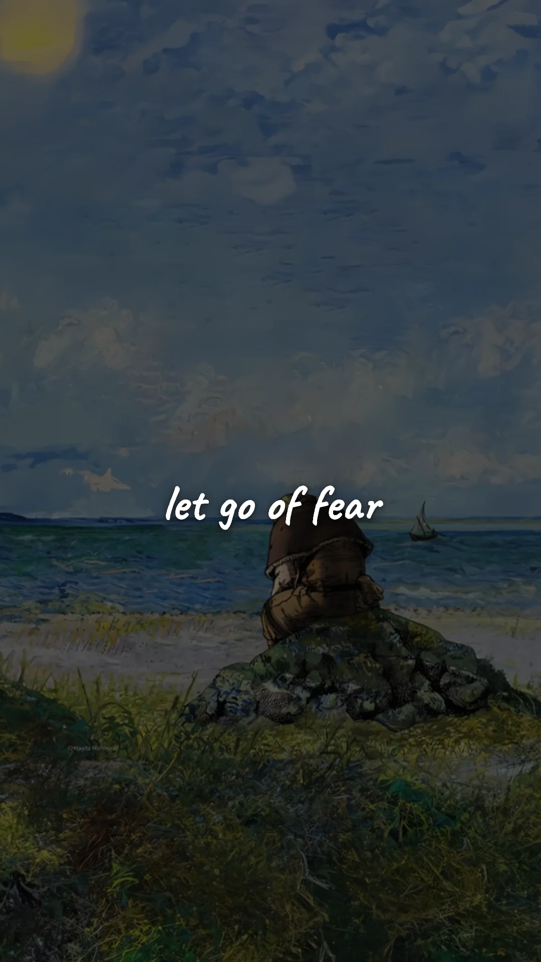 Let go of fear. — stoic philosophy & daily wisdom wallpaper