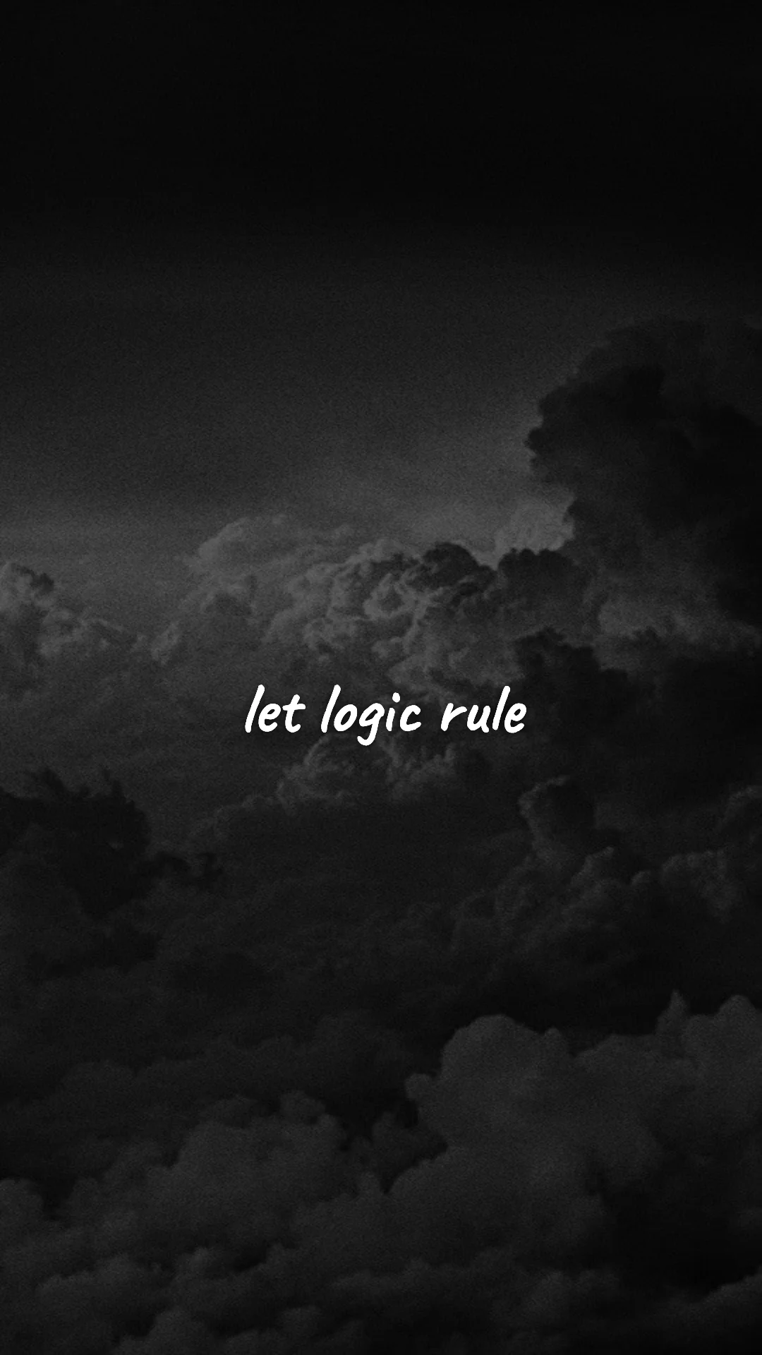 Let logic rule. — stoic philosophy & daily wisdom wallpaper