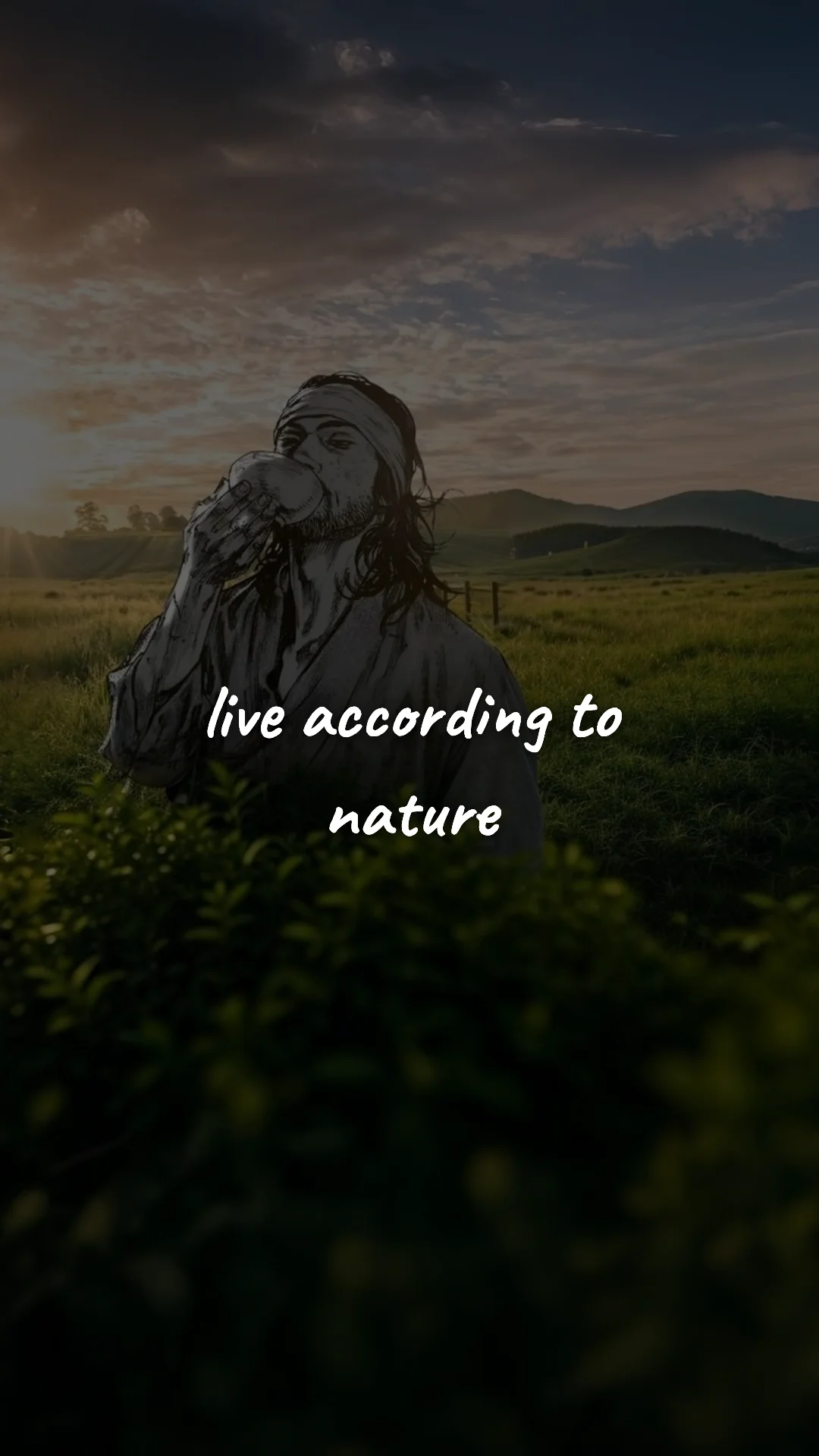 Live according to nature. — stoic philosophy & daily wisdom wallpaper