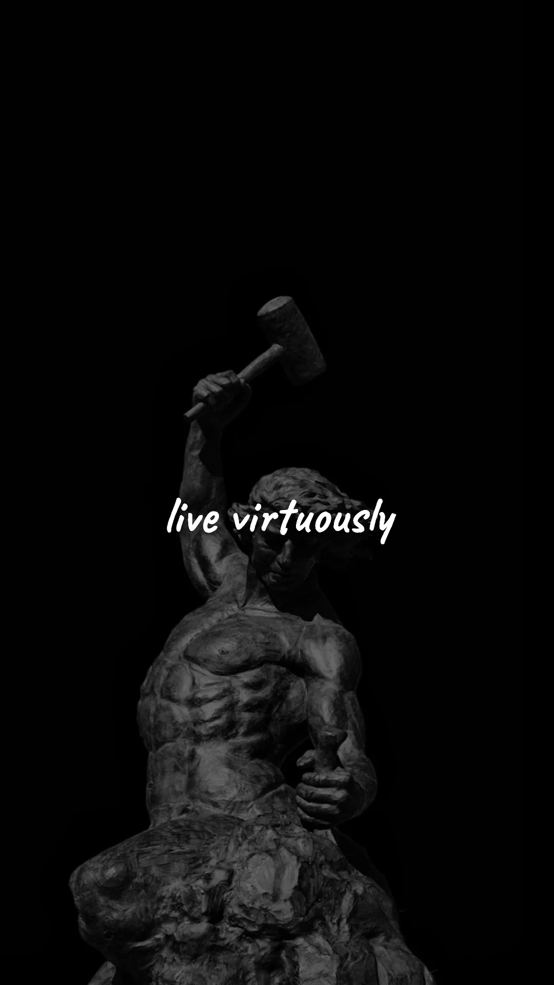 Live virtuously. — stoic philosophy & daily wisdom wallpaper