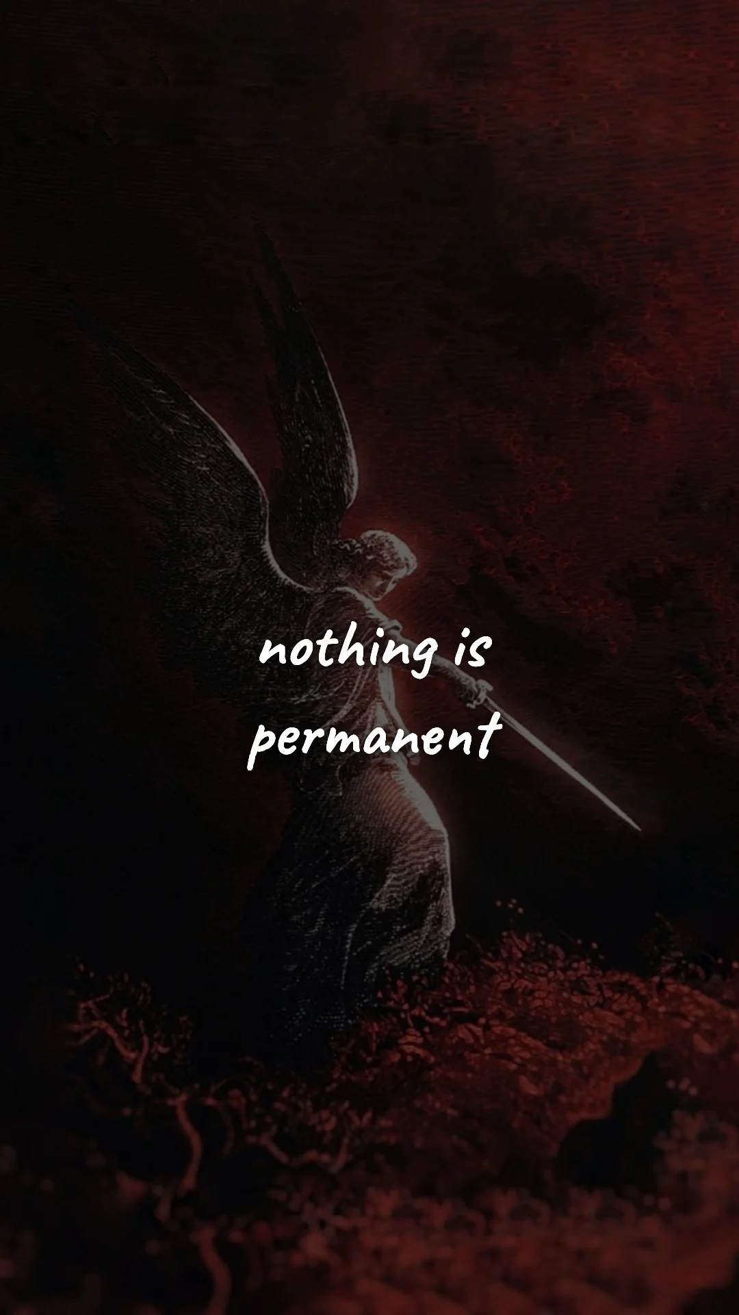 Nothing is permanent. — stoic philosophy & daily wisdom wallpaper