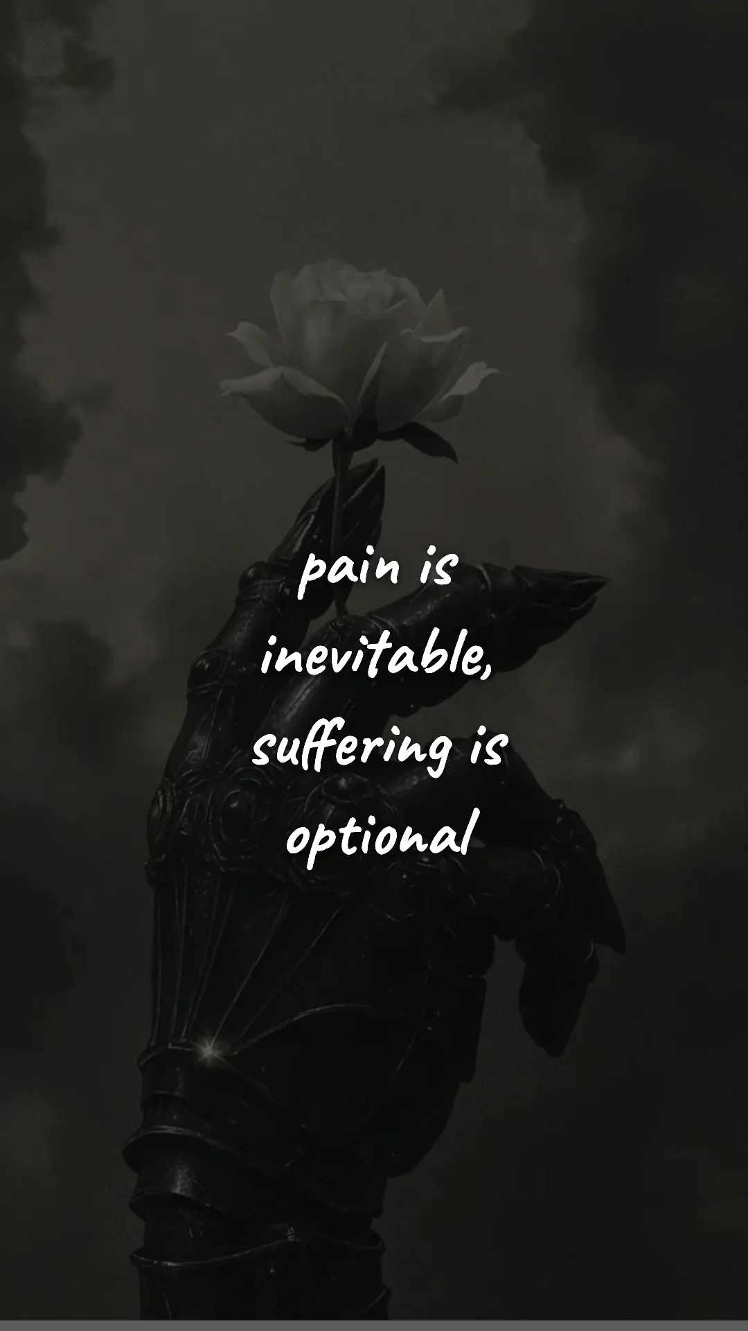 Pain is inevitable, suffering is optional. — stoic philosophy & daily wisdom wallpaper