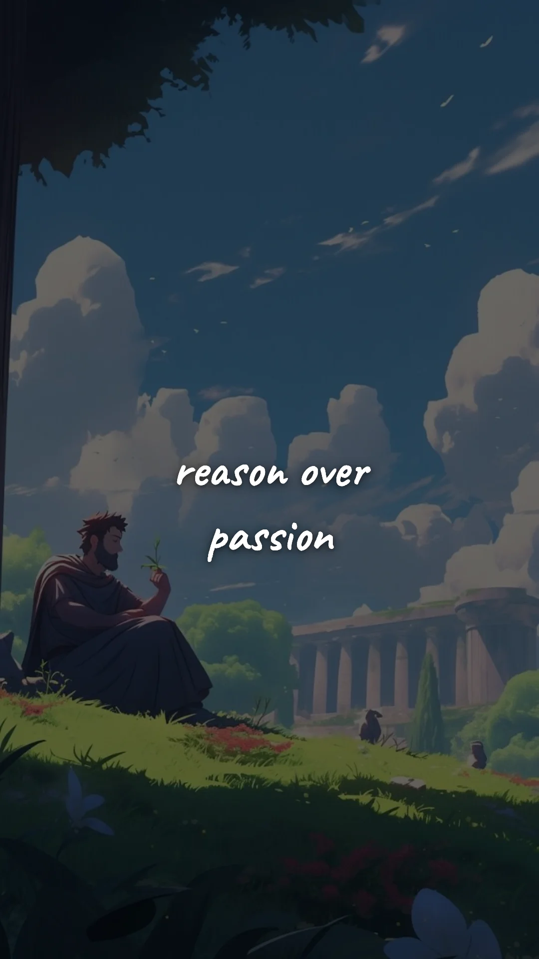 Reason over passion. — stoic philosophy & daily wisdom wallpaper
