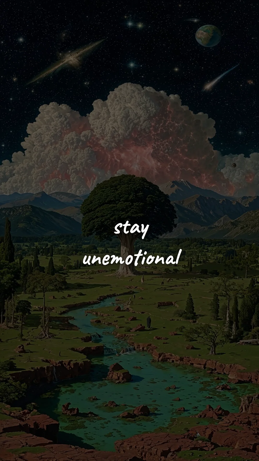 Stay unemotional. — stoic philosophy & daily wisdom wallpaper