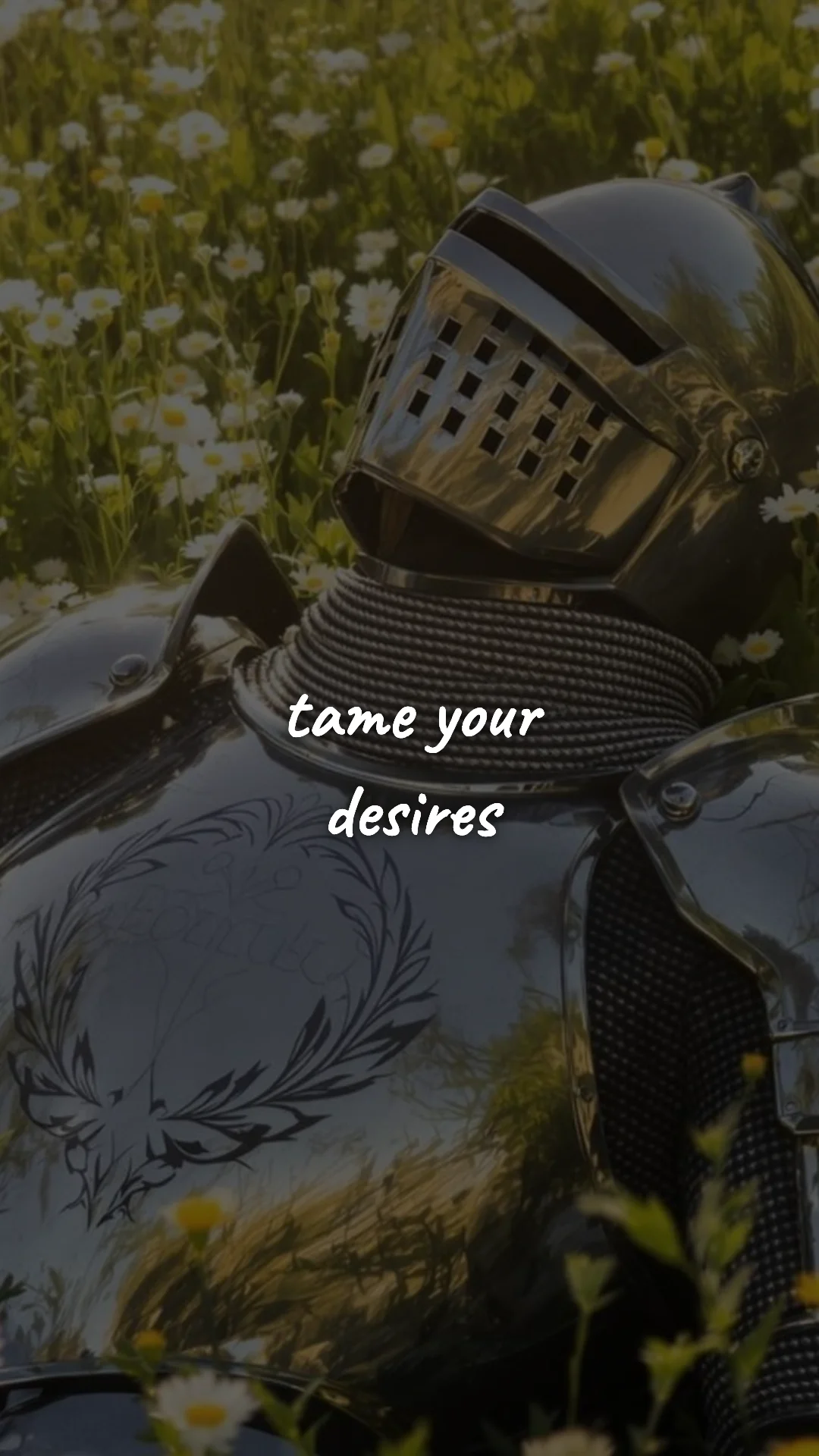 Tame your desires. — stoic philosophy & daily wisdom wallpaper