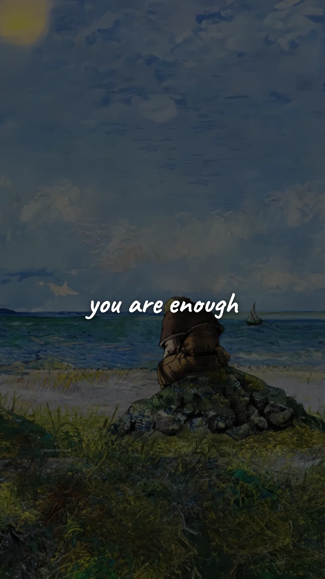 You are enough. — stoic philosophy & daily wisdom wallpaper
