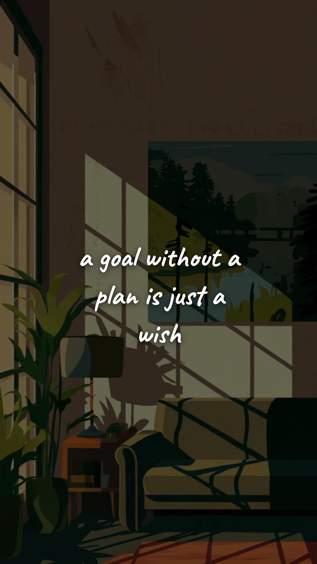 A goal without a plan is just a wish. — study & student motivation wallpaper