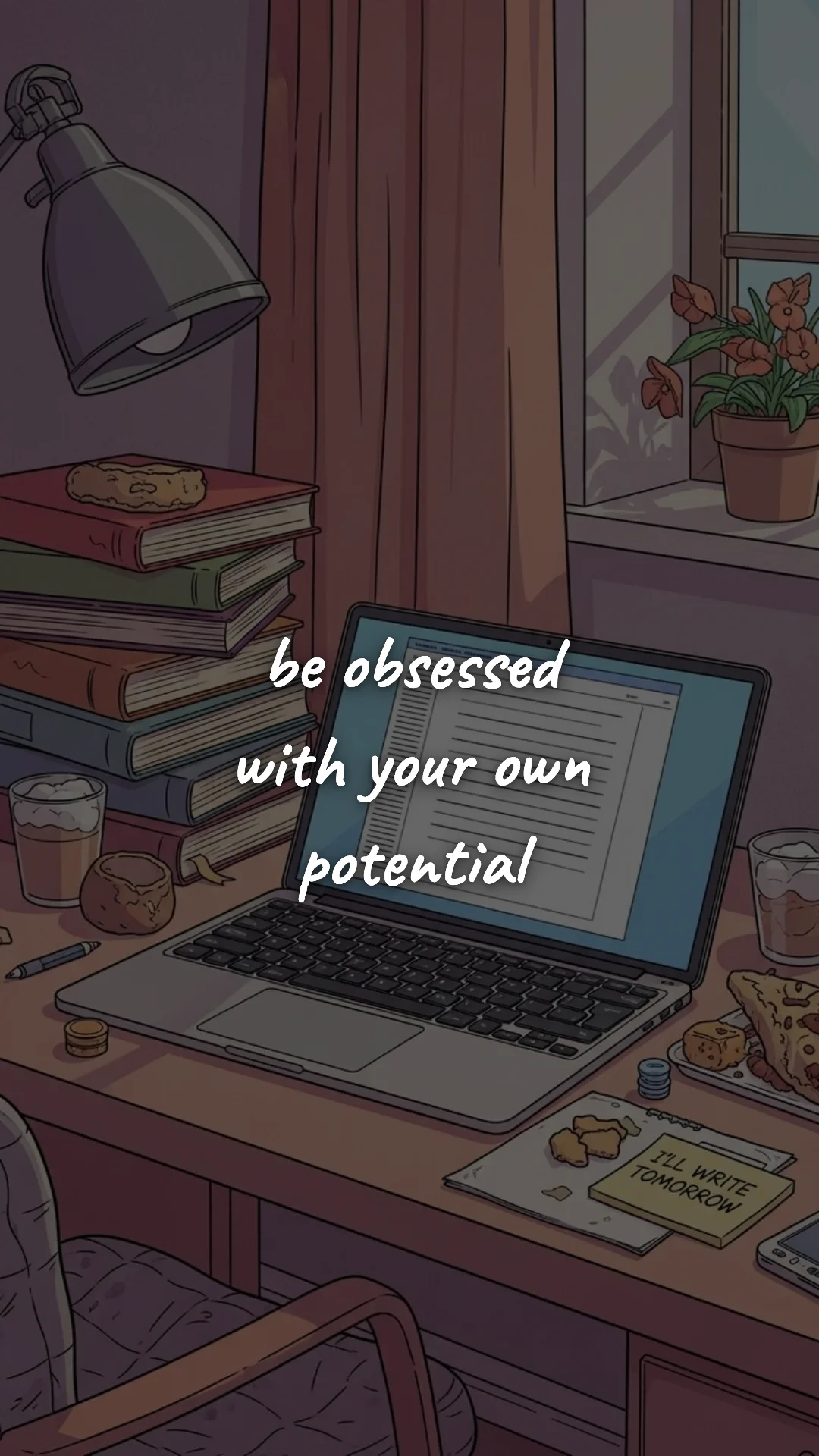 Be obsessed with your own potential. — study & student motivation wallpaper