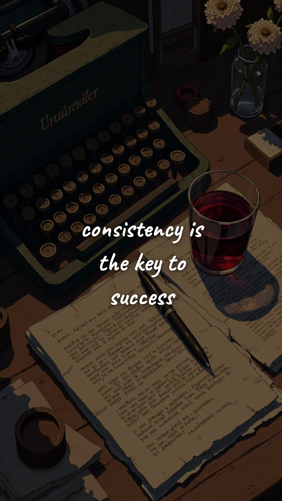 Consistency is the key to success. — study & student motivation wallpaper