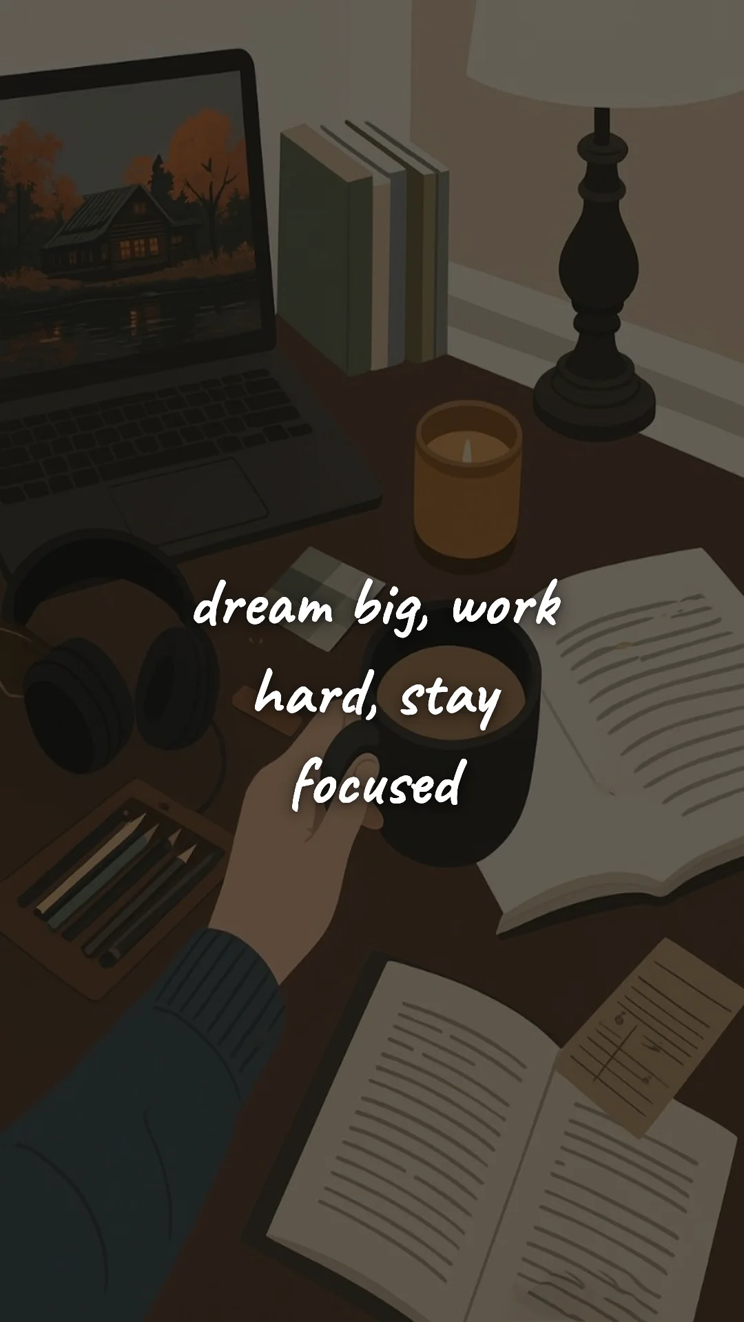 Dream big, work hard, stay focused. — study & student motivation wallpaper